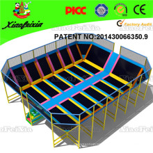 Newest Custom Design Trampoline Court with Foam Pit for Teenagers